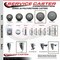 Service Caster 5 Inch Gray Polyurethane Swivel 34 Inch Threaded Stem Caster Set 2 Total Lock Brakes SCC-TSTTL20S514-PPUB-34212-2-S-2 - alternate 2